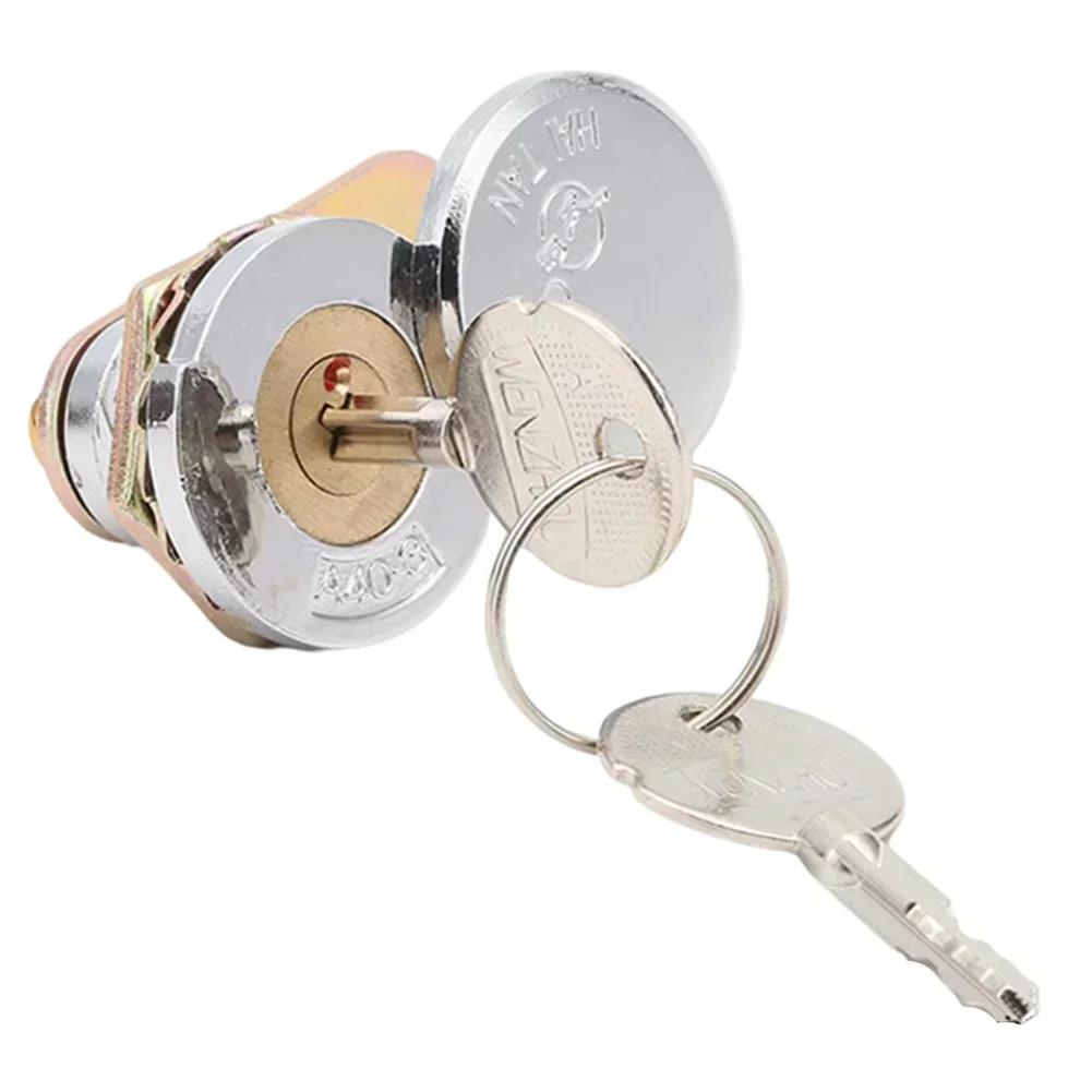 Cylindrical Lock Turn Tongue Lock Distribution Box Copper Lock Cylinder Outdoor Waterproof Chassis With Cover Door Hardware