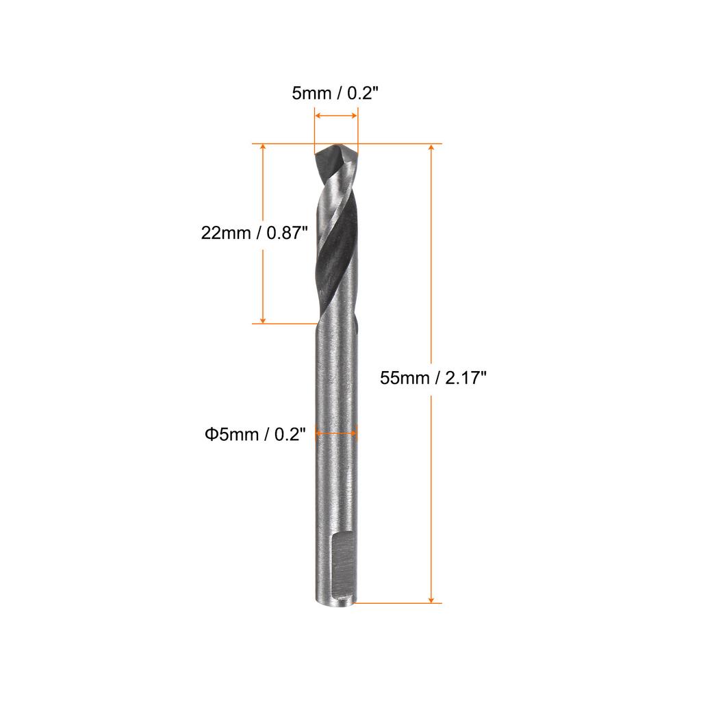 Uxcell 2/5/10pcs High-speed Steel Drill Bits for Hole Saws Arbor Replacement Wood Aluminum Plates