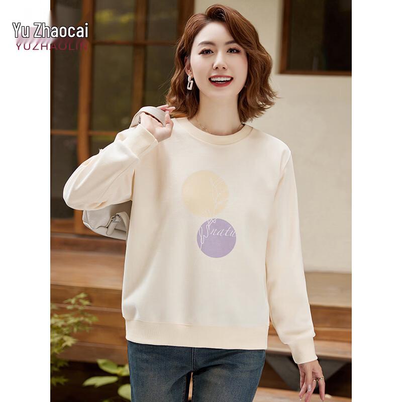 YUZHAOLIN Women s Round Neck Long Sleeve Sweatshirt M