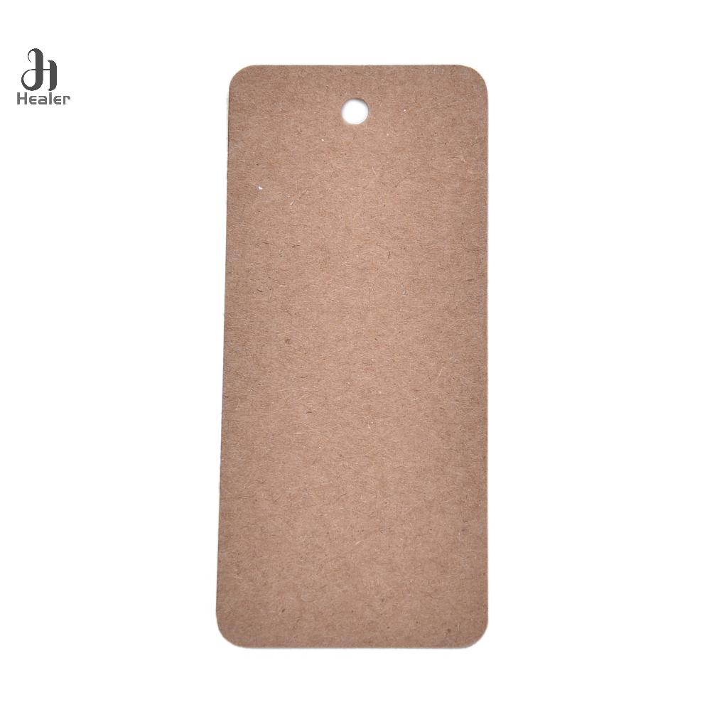 50pcs Handmade Tag Kraft Price Tags For Clothing Hang DIY Gift Christmas Wedding Party Decor Supplies Rectangle Paper Label