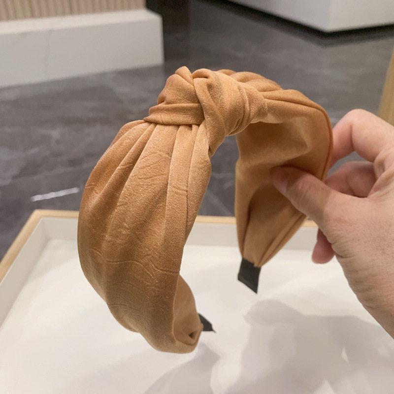 

3D Satin Silk Headband - Korean Summer Hair Accessory for Girls