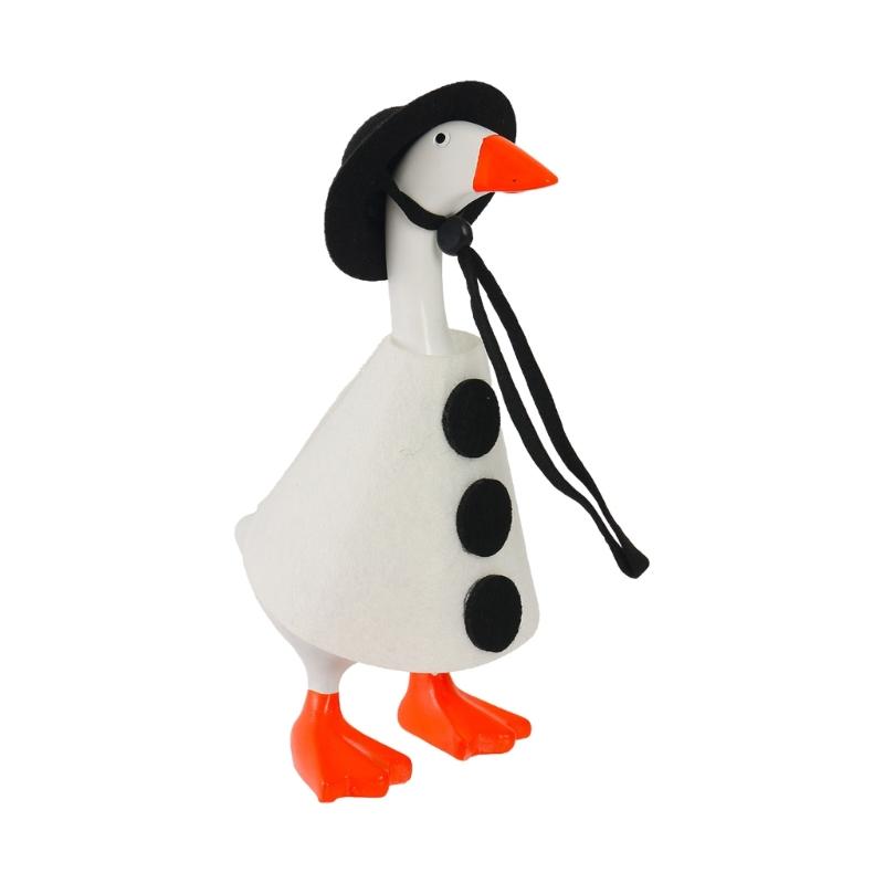 Weather Resistant Christmas Geese Outdoor Decoration For Porch Garden Patios Holiday Thanksgiving Accessory