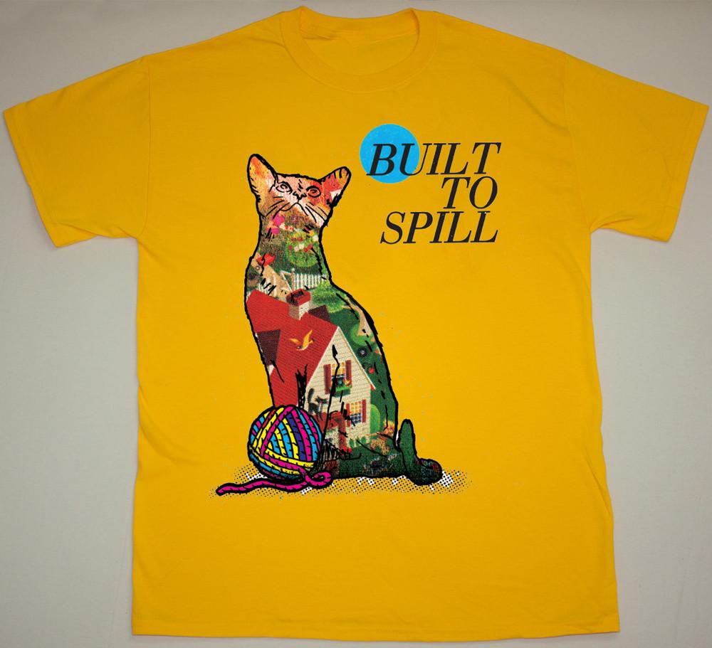 

Built to Spill Band Cat 2015 Poster Tour Shirt Gold Unisex S-5XL ND1174 Unisex T-Shirt XXXXL