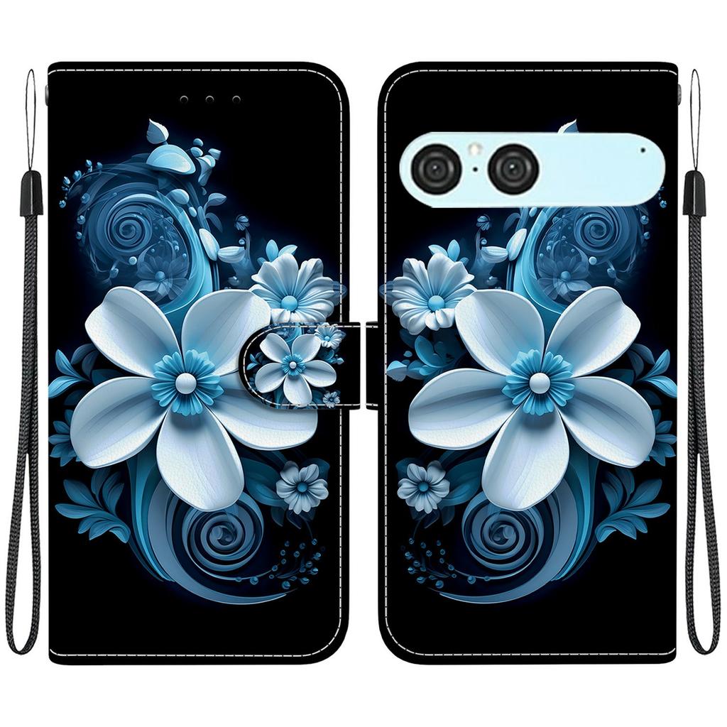 For Sony Xperia 10 VII Case Pattern Printing Leather Flip Wallet Phone Cover with Lanyard