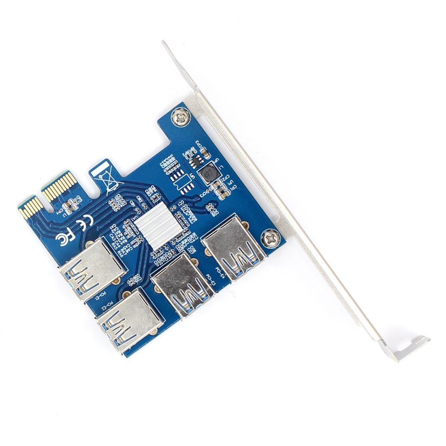 Riser Card PCI-E USB3.0 Port Multiplier Express PCIe 1 To 4 PCI-E