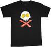 Big and Tall T-shirt Mens Funny Bacon Eggs Skull King Size Mens Graphic Tees