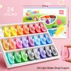 12/24 Colors/Set Drop Shape Crayons Non Dirty Hand Washable Safe Non-Toxic Pen for Kids Baby Toddler Gift Early Education Tools