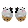 Cute And Cuddly Pearl Milk Tea Cow Plush Toy And Pillow