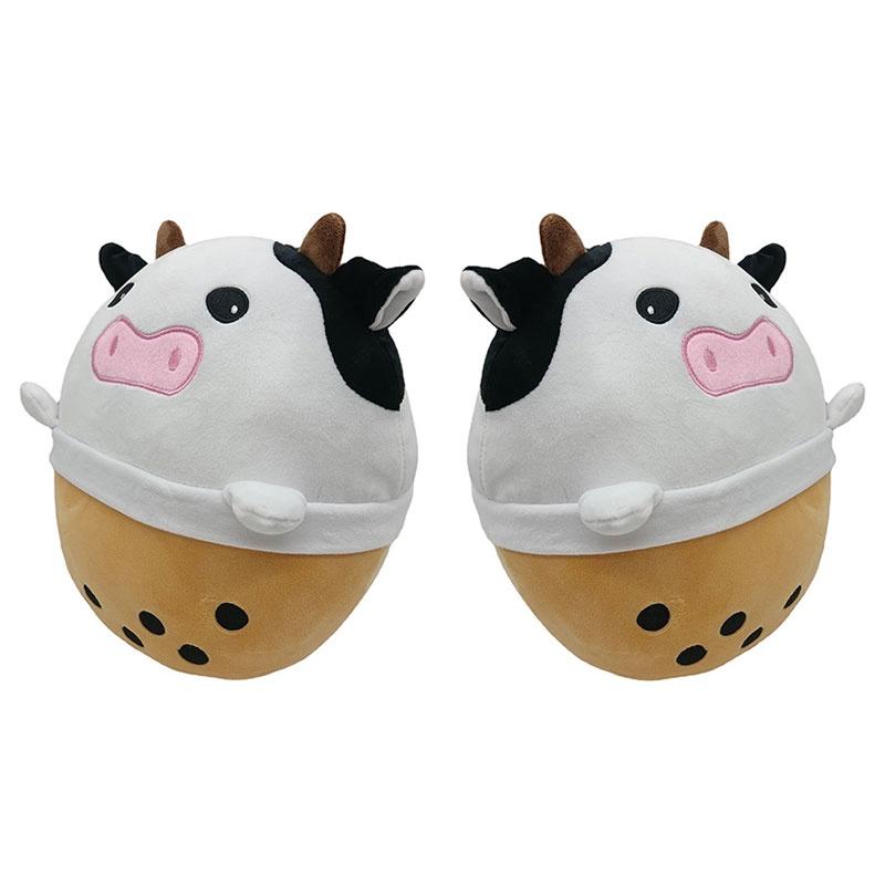 Cute And Cuddly Pearl Milk Tea Cow Plush Toy And Pillow