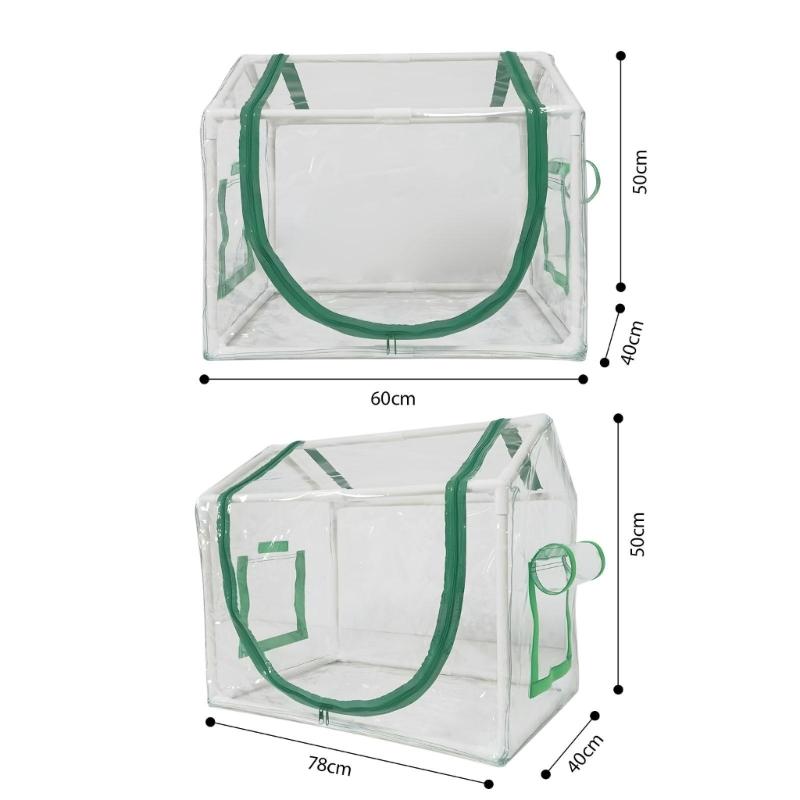 Small Plant Shelter 78X40X50cm Visible substance Structure For Winter Maintenance And Dampness Control