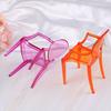 Plastic Toys House Decor Dollhouse Furniture 1/6 Doll Armchair Dinning Room