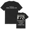 Music Fashion Film Tshirts Unisex Letter Graphic T-Shirt Crew Neck Short Sleeve Vintage Retro Clothing