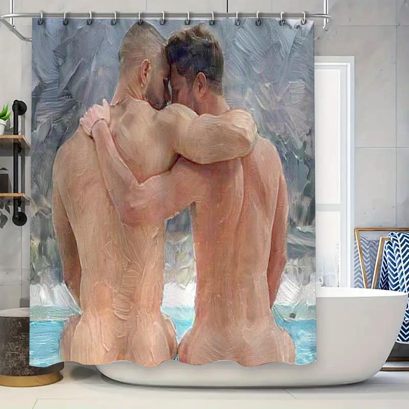 

Bathroom Shower Curtain Nature Landscape Ocean View Coastal Decor Beach Themed Waterproof Fabric Home Textile Modern Artistic 90x180cm