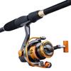Fishing Rods and Reels Combos Set 1.8-2.4MTelescopic Fishing Rod with 13+1BB Spinning Reel for Carp Bass Saltwater Freshwater Fishing