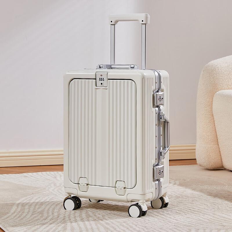 Durable Aluminum Frame Spinner Luggage 24 inch
