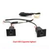 USB Charger Socket Fast Charge Adapter QC3.0 Power Outlet Switch for Ford Focus 2 Mk2 2009 2010 2011 Car Electronics Accessories