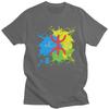 Amazigh Flag Splash Art Design Tshirt for Men Short Sleeves Leisure T Shirt Berber Proud Tifinagh Tshirts Pure Cotton Tee