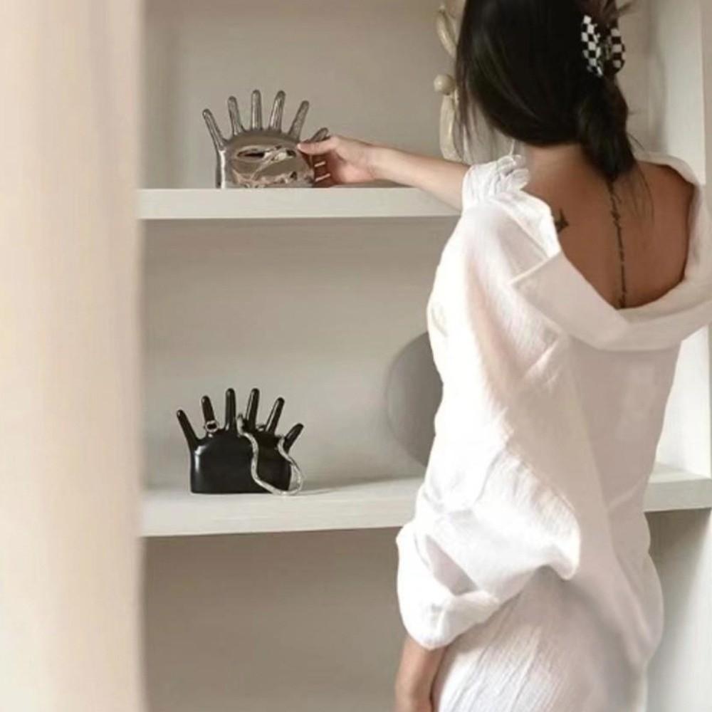 Vintage Palm Shape Rings Holder Palm Shape Jewelry Display Stand  Living Room Bedroom Decor