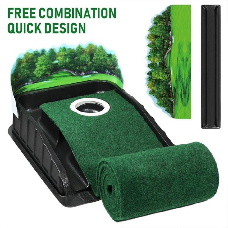 Indoor Outdoor Golf Practice Mat Delivering True Putting Simulation Automatic Return Function for Enhances Performances