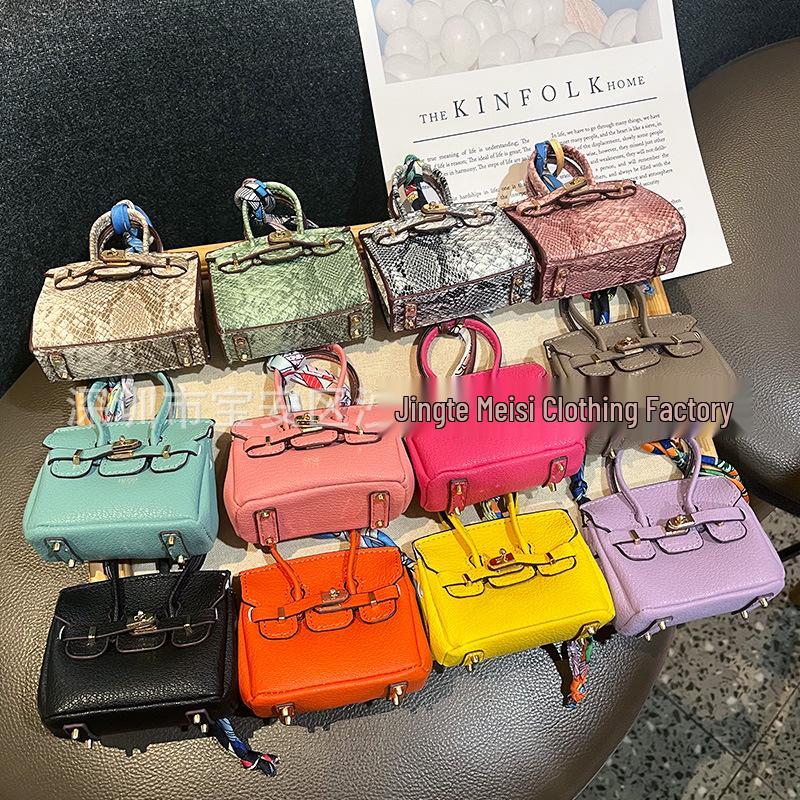 Modă H Mini Birkin Căști Bluetooth & Portofel Monede Breloc Charm