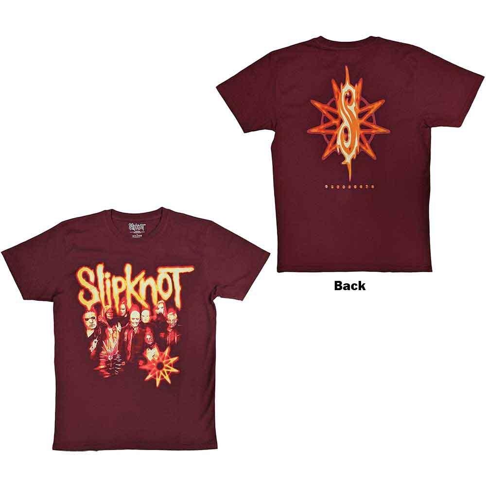 Slipknot The End So Far Group Photo Tribal S Nonogram T-Shirt Red New Unisex T-Shirt XXXL