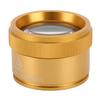 Practical Gold Finish 30X Magnifying Glass Sturdy Case Handheld Magnifier Portable Magnifier Jewelry Inspection
