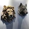 Adorno de Cabeza de Animal de Simulación Resina Realista Decoración Interior Decoración Estatua Cabeza de Oso Cabeza de Animal Decoración de Pared