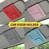 Car Sun Visor Point Organizer Storage Pocket Pouch Bag IC Card Glasses Storage Holder Clip Stowing Tidying Auto Car Accessories