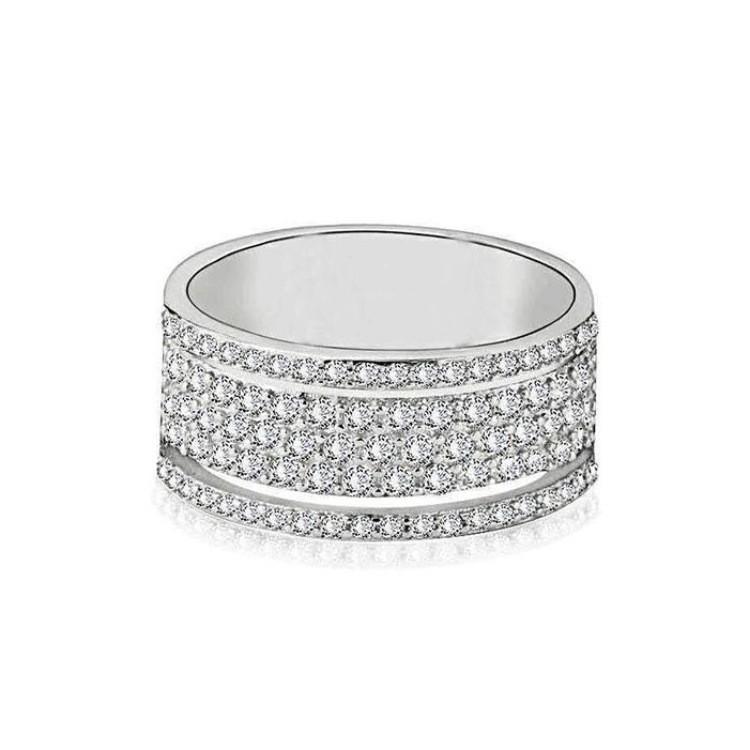 Longrui Cross-border Hot-selling Creative Wheel Micro-inlaid Diamond Ring Women's European and American Bridal Party Wedding Hand Jewelry