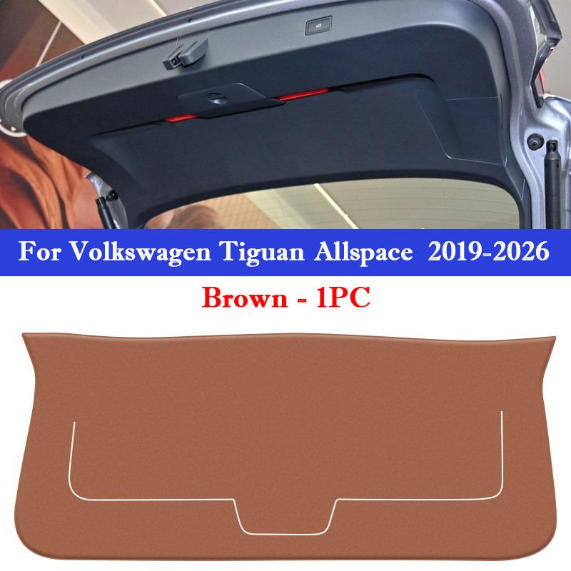 For Volkswagen VW Tiguan L PRO Allspace Car Trunk Door Anti Kick Pad Tailgate Protector Sticker Cargo Liner Interior Accessories