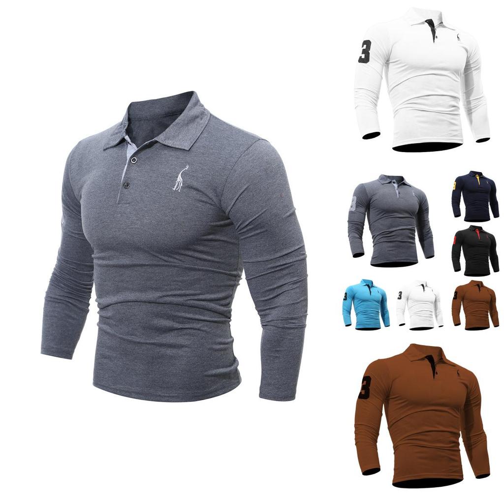 Premium Quality Men's Stylish Slim Fit Long Sleeve Basic Muscle Tee Shirts For Daily Wear