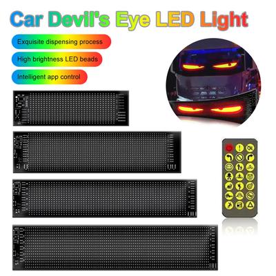 Demon Eyes Auto-LED-Logo, APP-LED-Matrix-Pixel-Panel, Nachtlicht, DIY, programmierbares, flexibles LED-Display für Auto-/LKW-Zubehör