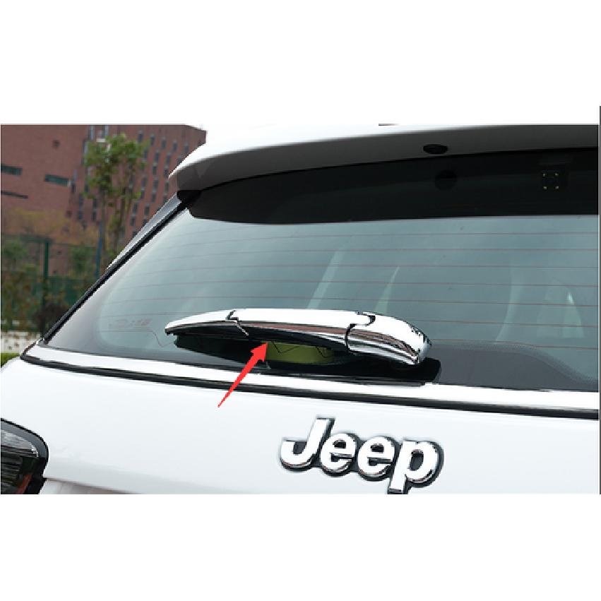 ABS Chrome Rear Wiper Cover Trim for 2017- JEEP Compass Windshield 3PCS