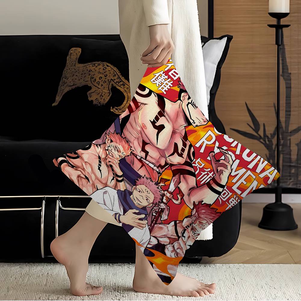 Yuji Itadori And Ryomen Sukuna Classic Movie Maple Design Cushion Cover Happy Autumn Harvest Decor Holiday Decorati Pillow Cover