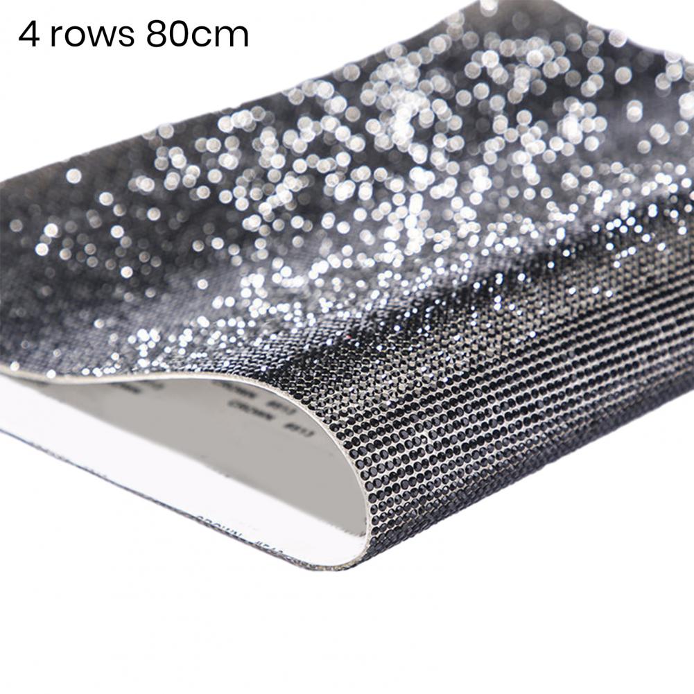 40/60/80 cm Self adhesive Bling Tape Rhinestone Ribbon Sparkling Tape DIY Crafts Gift Wrapping Retro Wedding Party Supplies