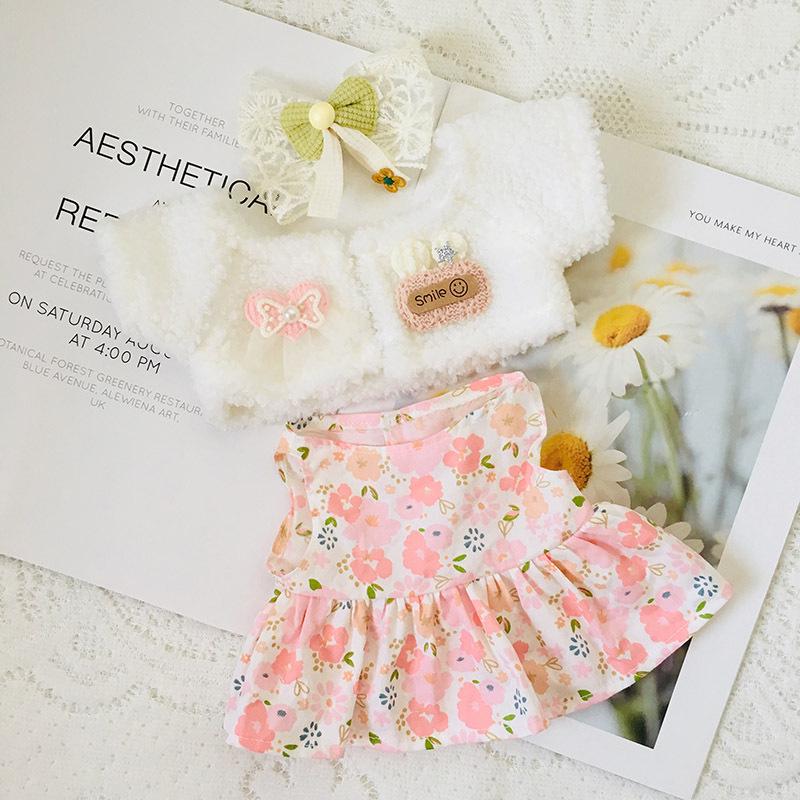 Medium 30cm Handmade Doll Clothes for Jointed Bear - S Size Belle Lulu Outfit Gift for Girls