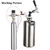 Soda Water Co2 Charger kit,0-90PSI Mini CO2 Gas Regulator with Release Valve, Directly connect with TR21*4 Soda Water Cylinder