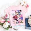 2026 Children's K-pop Demon Hunters T-shirt, a Clothing Item Featuring Anime Cartoon Patterns, a Girls' Casual Top, Gift Options