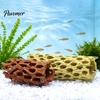 Crystal Shrimp Hiding Spot Aquarium Cave, Artificial Tree Trunk Hide, Fish Tank Easy Clean Decor Hideout, Realistic Cave for Betta And Resting