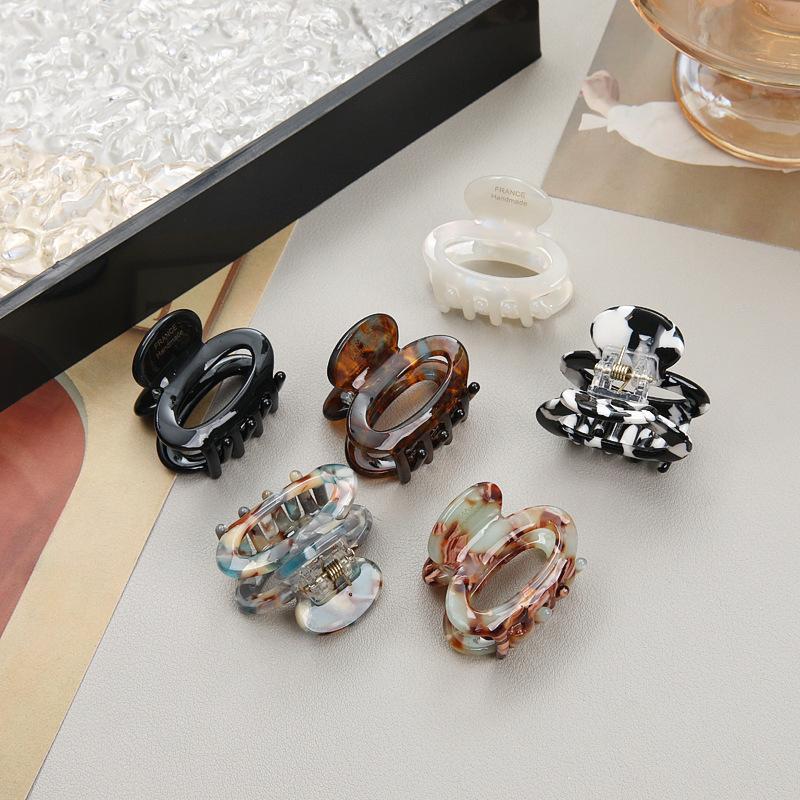 Acetate Small Hairpin, Female High-End Back Of The Head, Semi-Tied Hair Grab Clip, Headgear, Simple Hairpin Hair Accessories