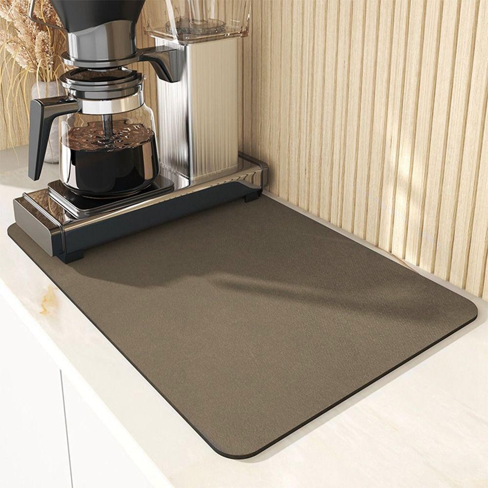 Quick Dry Heat Insulation Pad Protector Placemat Wash Free Drain Pad Splash Pad Cup Mat Drying Pad