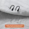 1 Box Contains About 12pcs of Hypoallergenic Ear Studs, Made of Soft Plastic Material. They Feature Drop-shaped and Transparent Hook Earrings