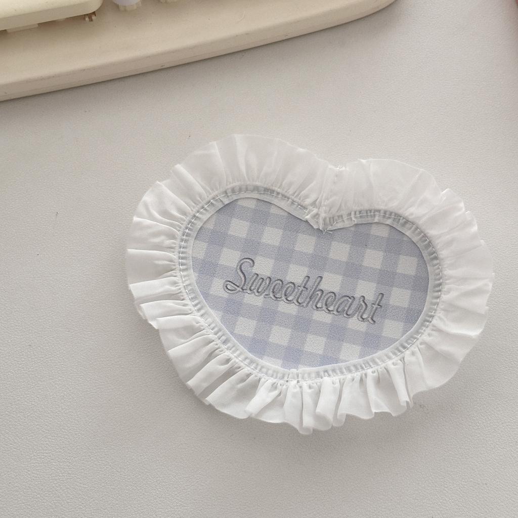Heart Shaped Lace Coasters Sweetheart Plaid Cup Mats Multi Purpose Drink Coaster Tableware Decoration Kitchens Accessories Gifts