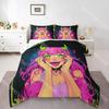 Fashion Japanese Anime Cartoon Bedding Set Single Twin Full Queen King Size Bed Set Kids Bedroom Duvetcover Sets Bed Sheet Set
