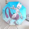 Mew-Muster, automatischer Regenschirm, tragbares und faltbares Design, 8 Schirmrippen, ein Weihnachts- oder Geburtstagsgeschenk.