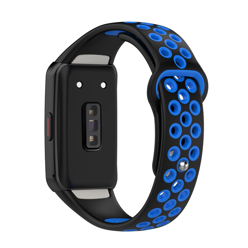 Weiches Silikon-Sportarmband für Huawei Band 6, zweifarbig, Smart-Armband, Ersatzarmband aus TPU für Honor Band 6