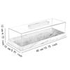 Acrylic Bakery Pastry Display Case Stackable Dessert Holder Transports Box for Baked Treats Cheesecakes Muffin Pastry Pies