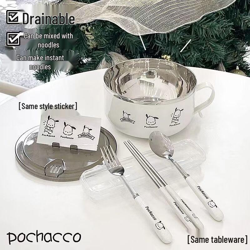 Zhao Ran Anti-scald Stainless Steel Student Lunch Bowl