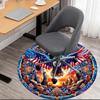 American Pride Eagle Flag OrnamentRound Non-Slip chair mat chair carpet for office Rugs for Office Decor Gift For Valentine's Day Mother's Day Hallowe