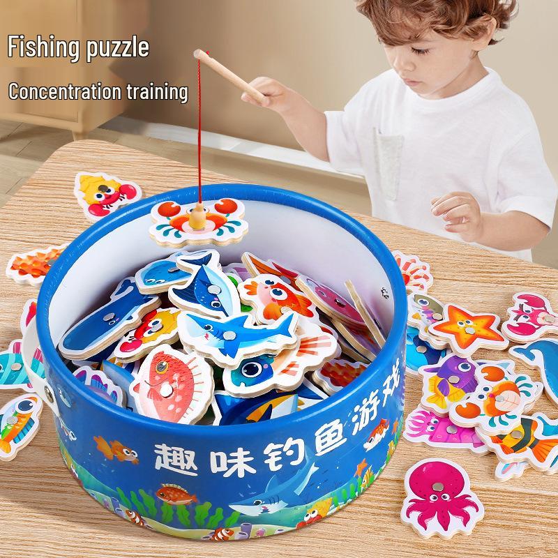 Magnetic Fishing Toy for Toddlers 1-3 Years: Fun Gift for Intellectual Development of Kids Aged 2-2.5